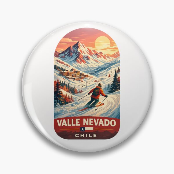 Item preview, Valle Nevado Chile Skiing Andes Peaks Winter Alpine Landscape designed and sold by Places On Earth.