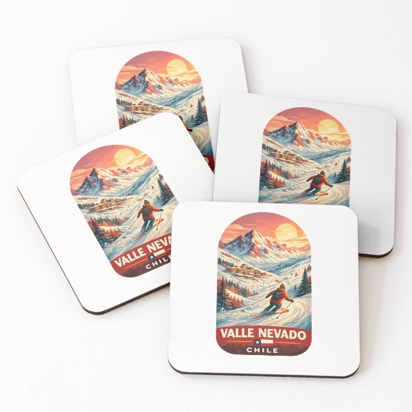 Item preview, Valle Nevado Chile Skiing Andes Peaks Winter Alpine Landscape designed and sold by Places On Earth.