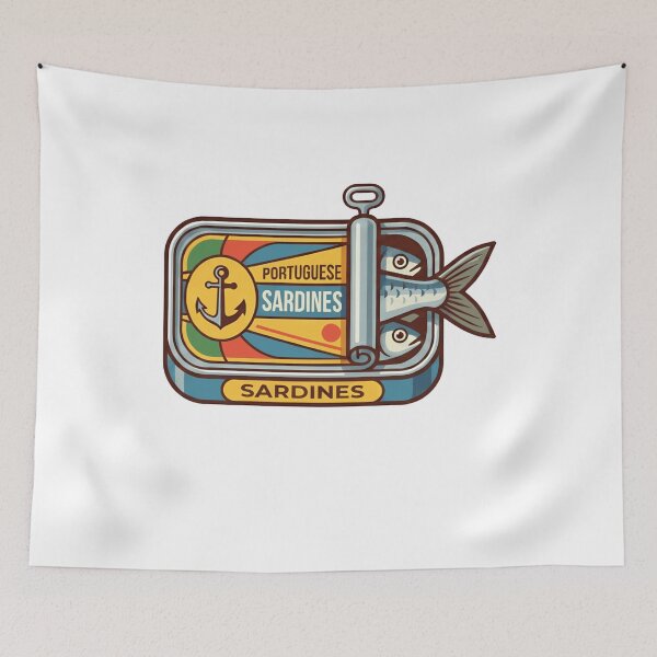 Item preview, Vintage Portuguese Sardines Tin Retro Food designed and sold by k3rstman1.