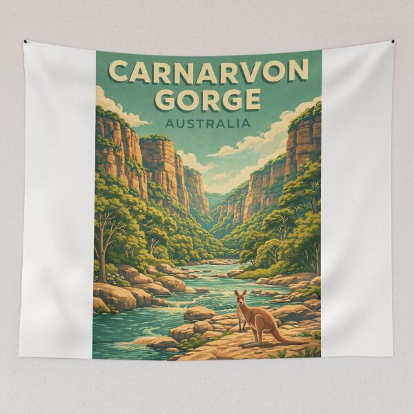 Item preview, Carnarvon Gorge Australia Queensland Outback Canyon River Landscape designed and sold by Places On Earth.