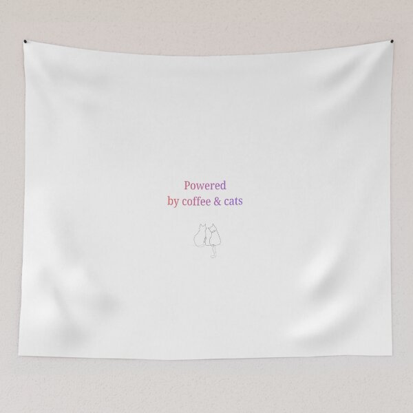 Item preview, Powered By Coffee And Cats Cute Cat Lover Gift designed and sold by KaluxC.