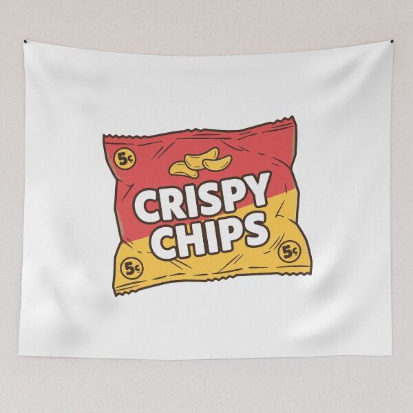 Item preview, Retro Food Crispy Chips Vintage Snack Bag designed and sold by k3rstman1.