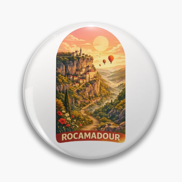 Item preview, Rocamadour France Cliffside Village Occitanie Medieval Pilgrimage Landmark designed and sold by Places On Earth.