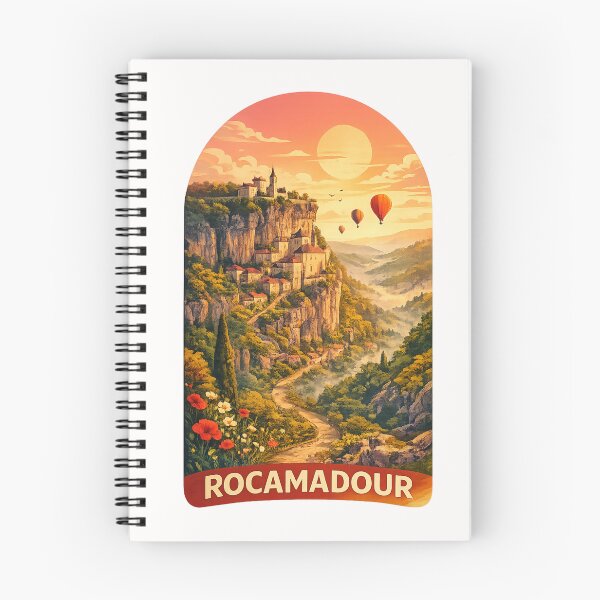 Item preview, Rocamadour France Cliffside Village Occitanie Medieval Pilgrimage Landmark designed and sold by Places On Earth.