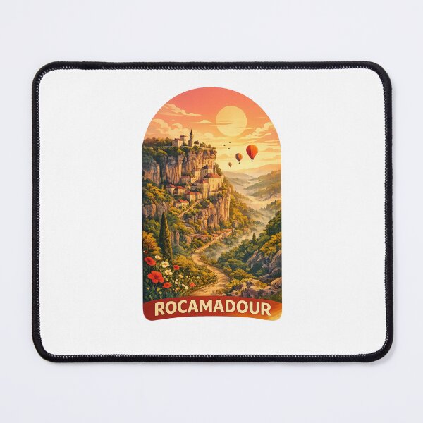 Item preview, Rocamadour France Cliffside Village Occitanie Medieval Pilgrimage Landmark designed and sold by Places On Earth.