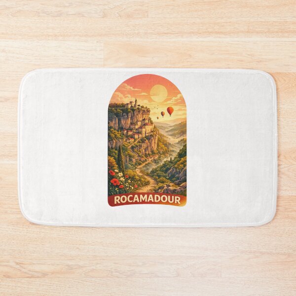 Item preview, Rocamadour France Cliffside Village Occitanie Medieval Pilgrimage Landmark designed and sold by Places On Earth.
