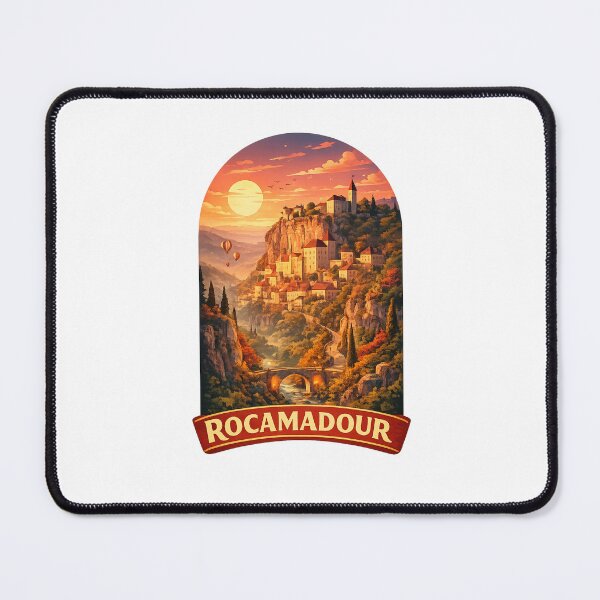 Item preview, Rocamadour France Medieval Cliff Village Dordogne Valley Sunset Scene designed and sold by Places On Earth.