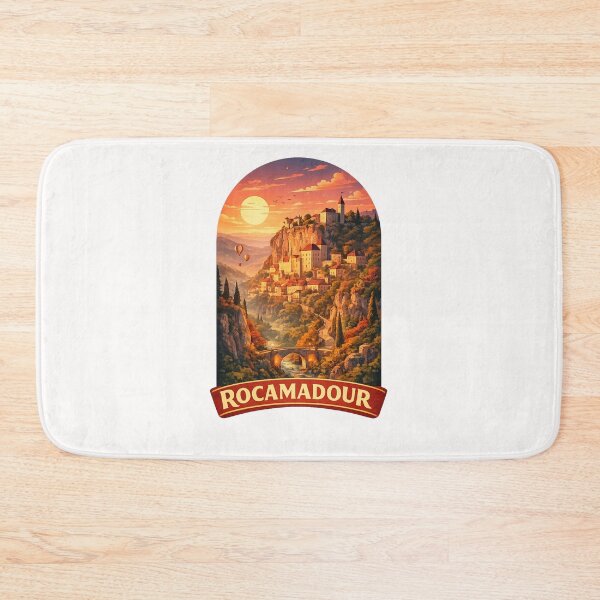 Item preview, Rocamadour France Medieval Cliff Village Dordogne Valley Sunset Scene designed and sold by Places On Earth.