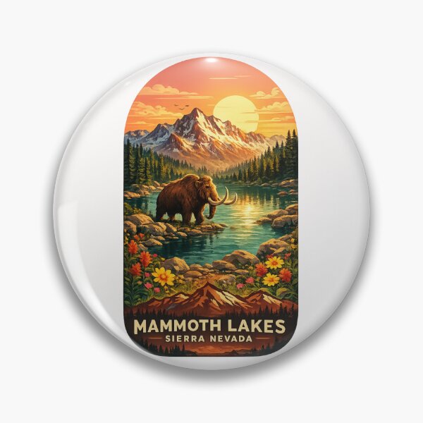 Item preview, Mammoth Lakes Sierra Nevada Woolly Mammoth Alpine Lake Mountain Sunset designed and sold by Places On Earth.