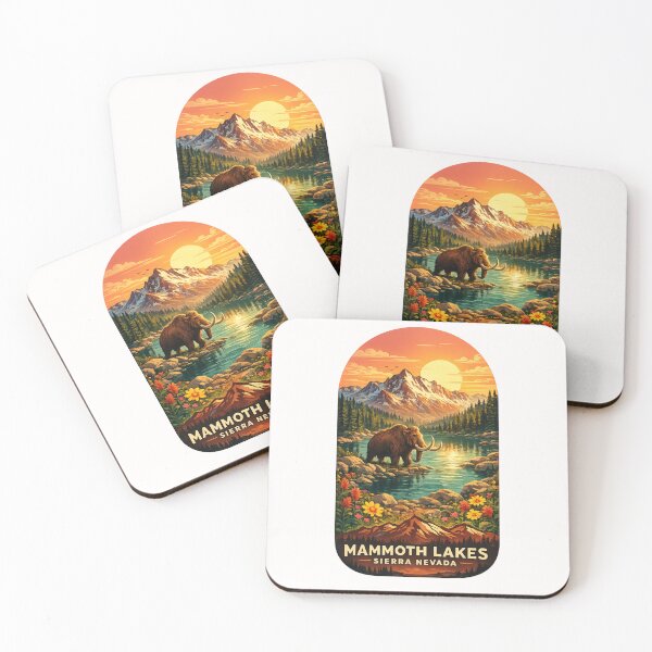 Item preview, Mammoth Lakes Sierra Nevada Woolly Mammoth Alpine Lake Mountain Sunset designed and sold by Places On Earth.