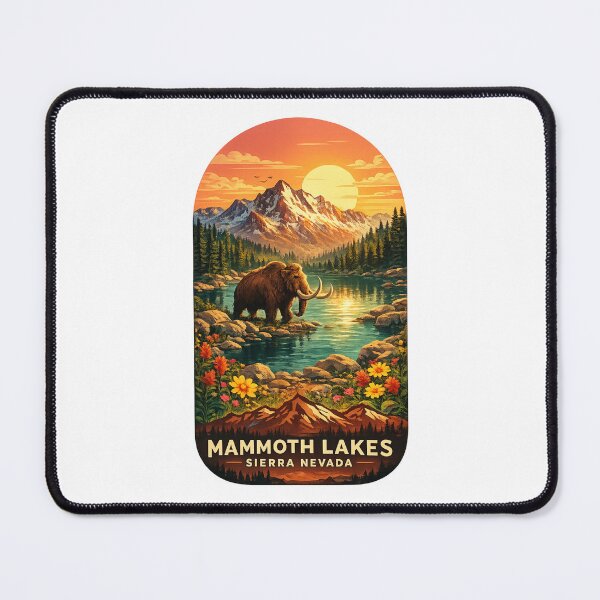 Item preview, Mammoth Lakes Sierra Nevada Woolly Mammoth Alpine Lake Mountain Sunset designed and sold by Places On Earth.