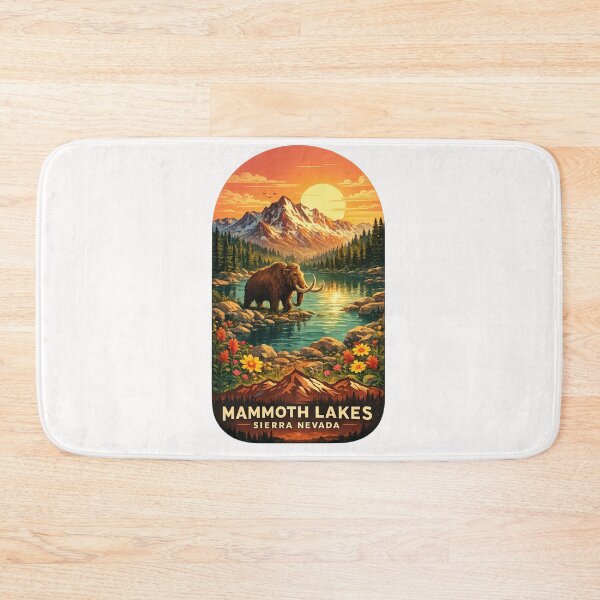 Item preview, Mammoth Lakes Sierra Nevada Woolly Mammoth Alpine Lake Mountain Sunset designed and sold by Places On Earth.