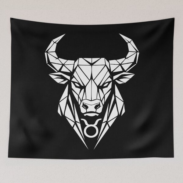 Item preview, Geometric Bull – Pure strength – Taurus zodiac sign designed and sold by ElvisU.