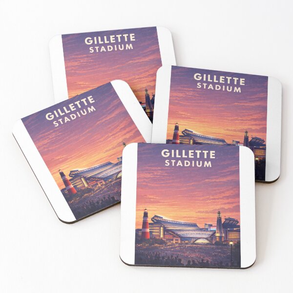 Item preview, Gillette Stadium Foxborough Massachusetts Patriots Skyline Evening Scene designed and sold by Aryabek.