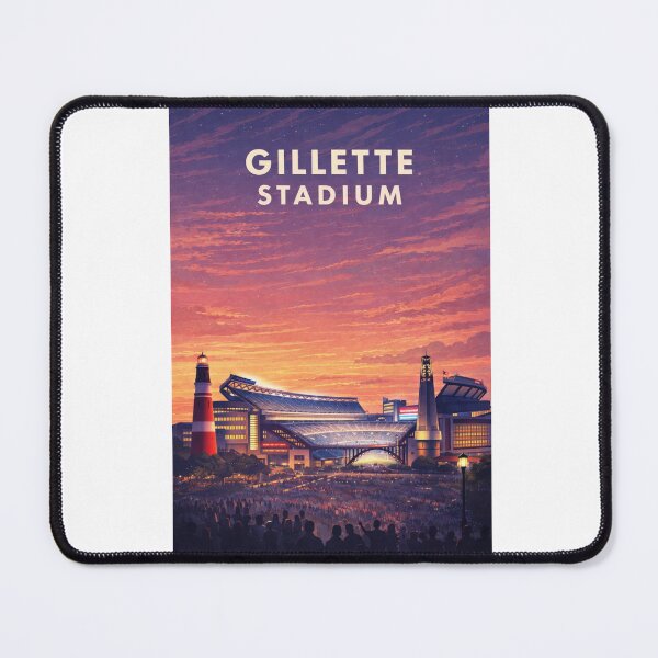 Item preview, Gillette Stadium Foxborough Massachusetts Patriots Skyline Evening Scene designed and sold by Aryabek.