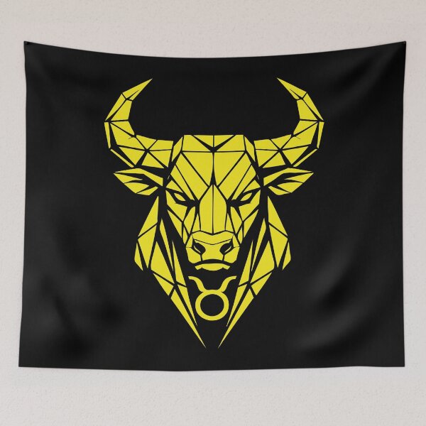 Item preview, Geometric Bull – Pure strength – Taurus zodiac sign designed and sold by ElvisU.