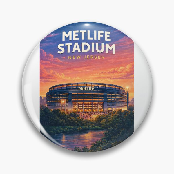 Item preview, MetLife Stadium East Rutherford New Jersey NFL Skyline Landmark designed and sold by Aryabek.