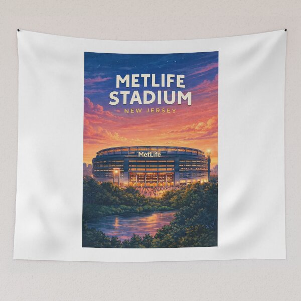 Item preview, MetLife Stadium East Rutherford New Jersey NFL Skyline Landmark designed and sold by Aryabek.
