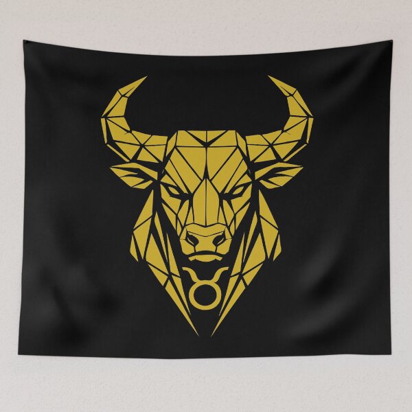 Item preview, Geometric Bull – Pure strength – Taurus zodiac sign designed and sold by ElvisU.
