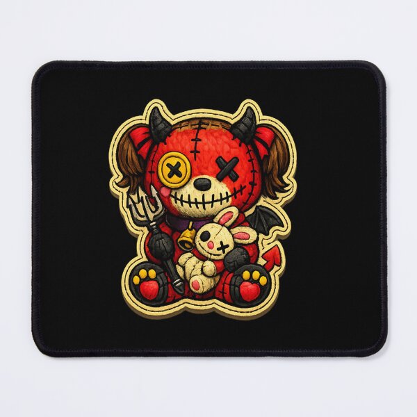 Item preview, Creepy Cute Devil Girl Plush - Voodoo Demon Doll with Bunny designed and sold by myforestfog.
