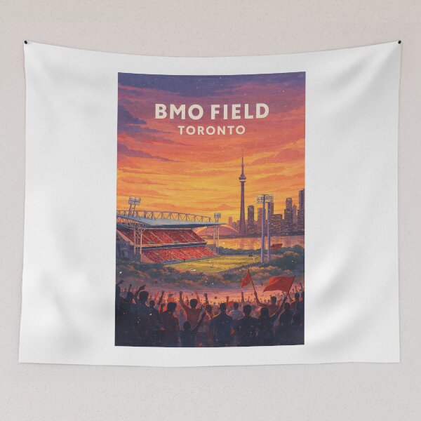 Item preview, BMO Field Toronto CN Tower Lake Ontario Soccer Skyline Sunset designed and sold by Aryabek.