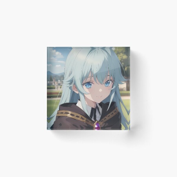 Item preview, Elfaria Albis Serfort Wistoria Garden Cloak Blue Eyes Portrait designed and sold by 108Recordings.