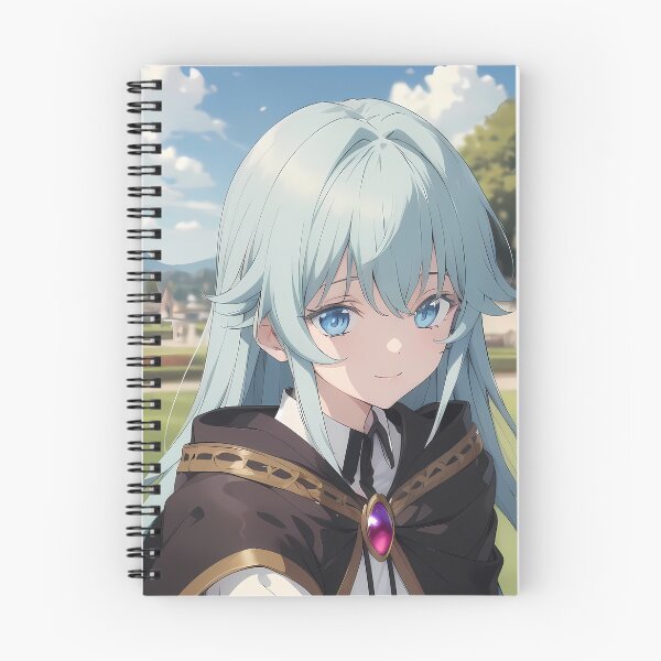 Item preview, Elfaria Albis Serfort Wistoria Garden Cloak Blue Eyes Portrait designed and sold by 108Recordings.