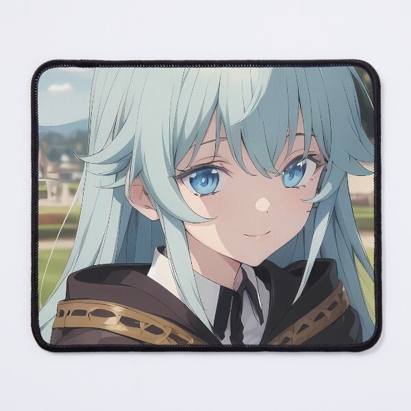 Item preview, Elfaria Albis Serfort Wistoria Garden Cloak Blue Eyes Portrait designed and sold by 108Recordings.