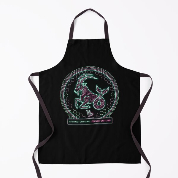 Item preview, Capricorn Cyberpunk Zodiac Status Grinding Do Not Disturb Funny Astrology Design designed and sold by StillWildink.