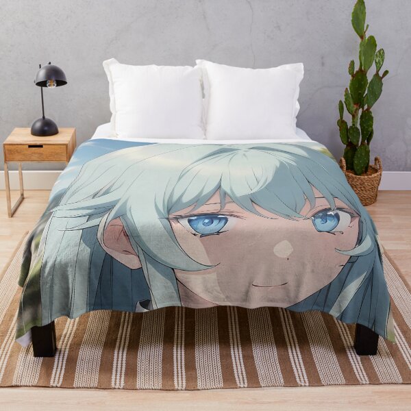 Item preview, Elfaria Albis Serfort Wistoria Garden Cloak Blue Eyes Portrait designed and sold by 108Recordings.
