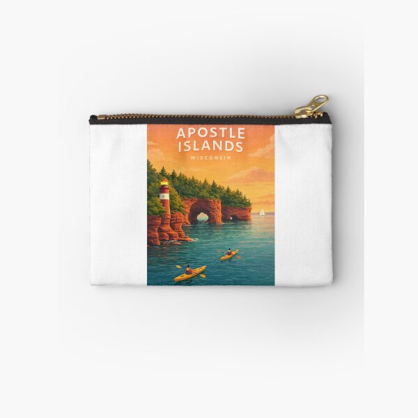 Item preview,  Apostle Islands Wisconsin Lake Superior Sea Caves Lighthouse Coastline designed and sold by Aryabek.