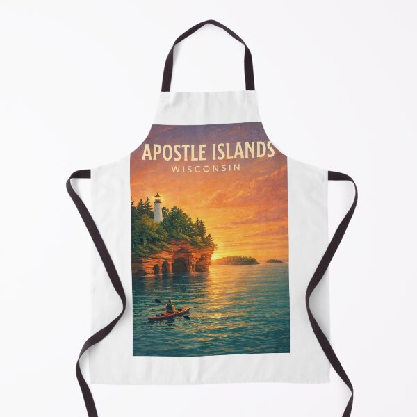 Item preview, Apostle Islands Bayfield Wisconsin Lake Superior Lighthouse Kayaking Coast designed and sold by Aryabek.