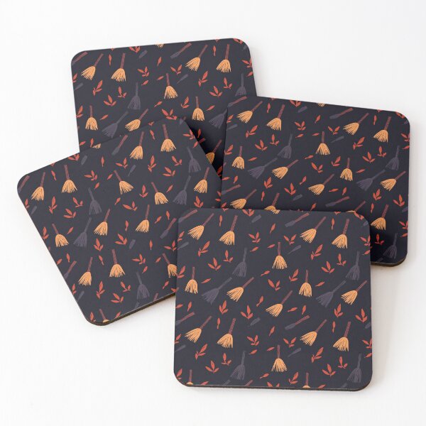 Item preview, Broom-Hilda | Witch Broom Seamless Pattern designed and sold by sundayclay.