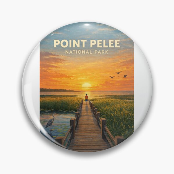 Item preview, Point Pelee National Park Marsh Boardwalk Sunset on Lake Erie Ontario designed and sold by Aryabek.