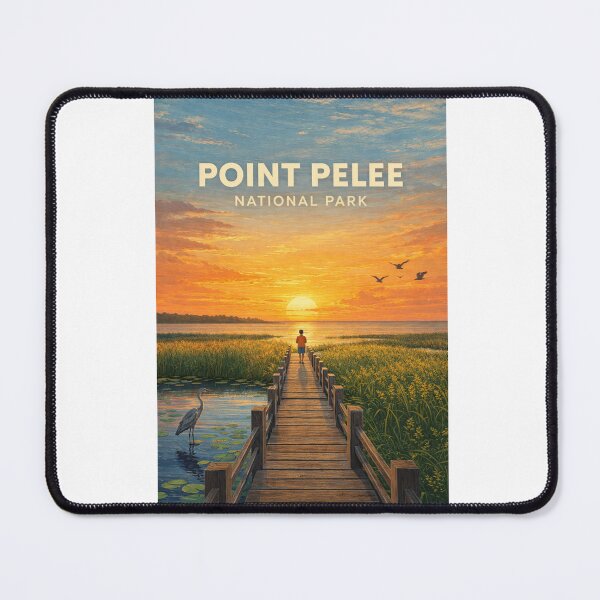 Item preview, Point Pelee National Park Marsh Boardwalk Sunset on Lake Erie Ontario designed and sold by Aryabek.