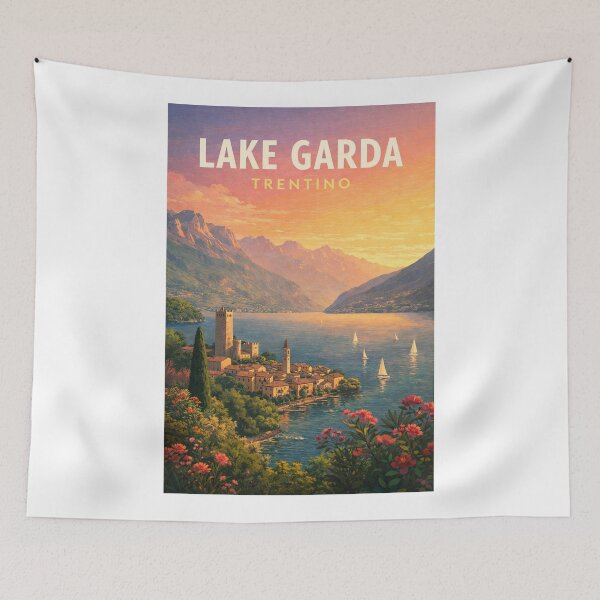 Item preview, Lake Garda Trentino Alpine Coastline and Italian Lakeside Village designed and sold by Aryabek.