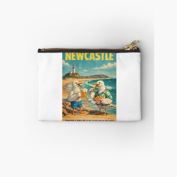Item preview, Newcastle Beach Lighthouse and Seagull Coastal Humor Australia designed and sold by Aryabek.