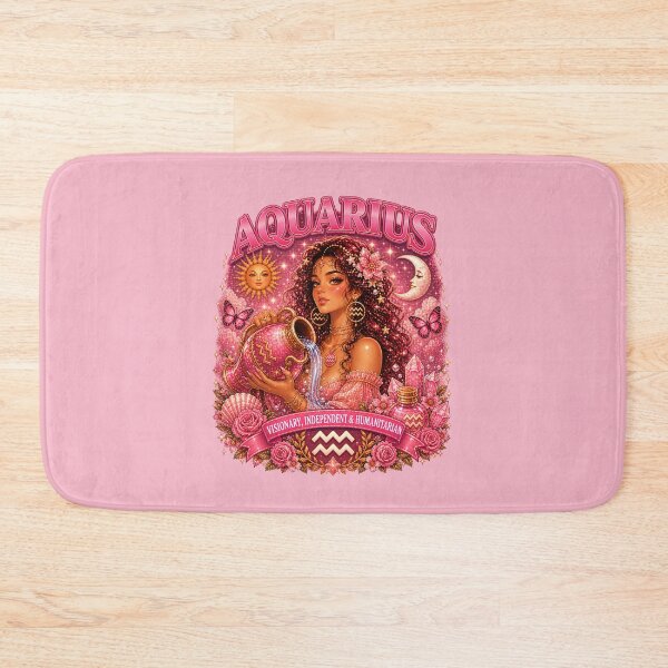 Item preview, Aquarius Zodiac Pink Fantasy Shirt | Celestial Astrology Goddess Aesthetic designed and sold by TheClockOutClub.
