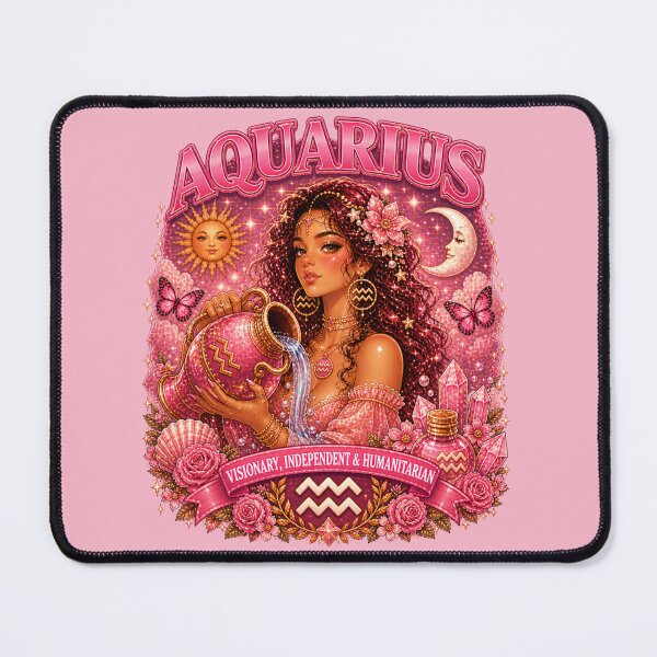 Item preview, Aquarius Zodiac Pink Fantasy Shirt | Celestial Astrology Goddess Aesthetic designed and sold by ThreadTheory976.