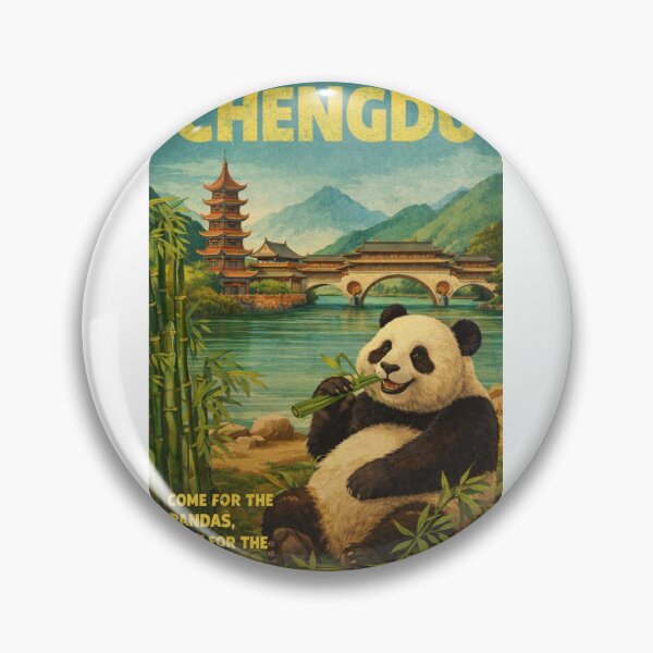 Item preview, Chengdu Panda Bamboo Garden and Sichuan Riverside Pagoda designed and sold by Aryabek.