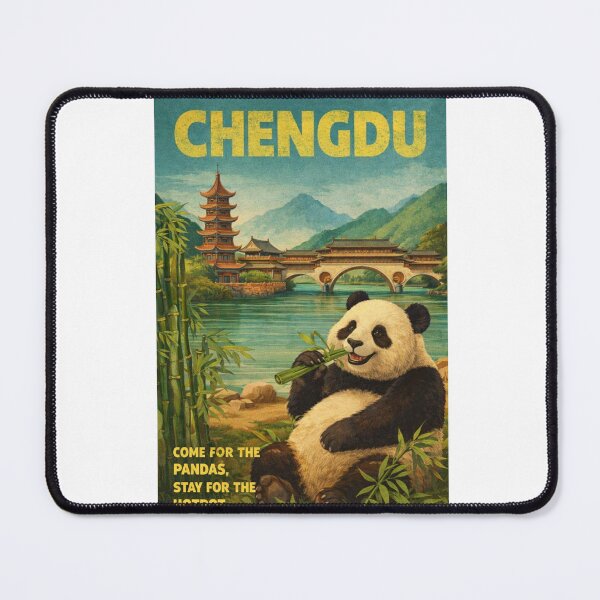 Item preview, Chengdu Panda Bamboo Garden and Sichuan Riverside Pagoda designed and sold by Aryabek.