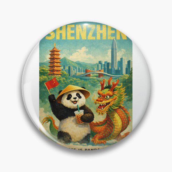 Item preview, Shenzhen Panda Dragon Skyline and Futian Modern China designed and sold by Aryabek.