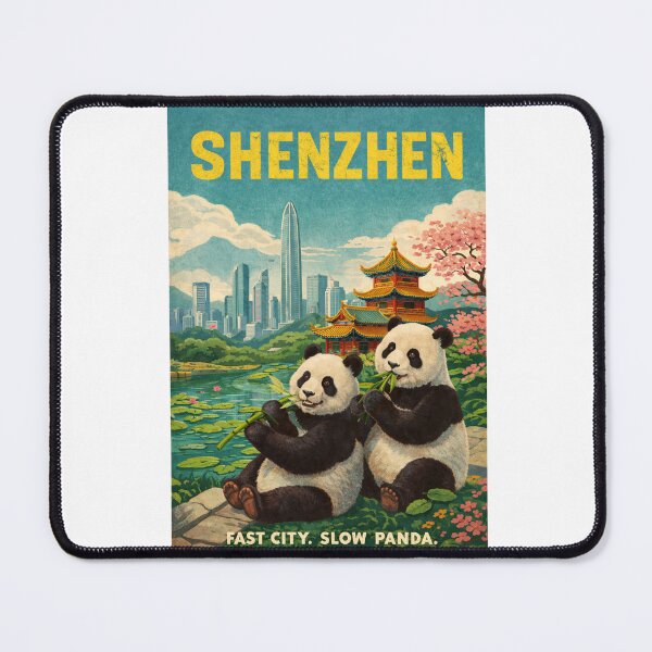 Item preview, Shenzhen Cherry Blossoms and Panda Garden Skyline in Guangdong designed and sold by Aryabek.