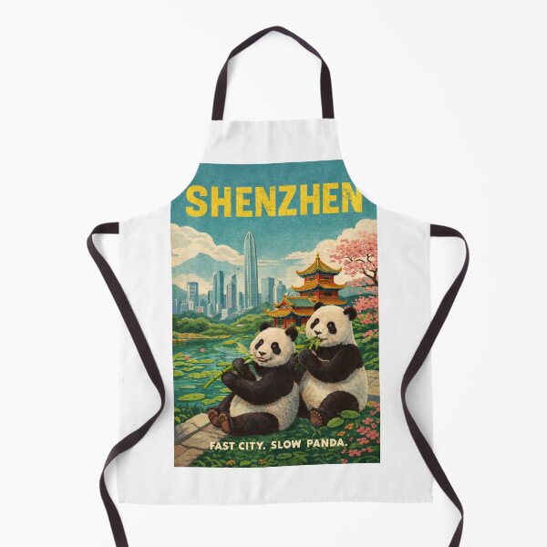 Item preview, Shenzhen Cherry Blossoms and Panda Garden Skyline in Guangdong designed and sold by Aryabek.