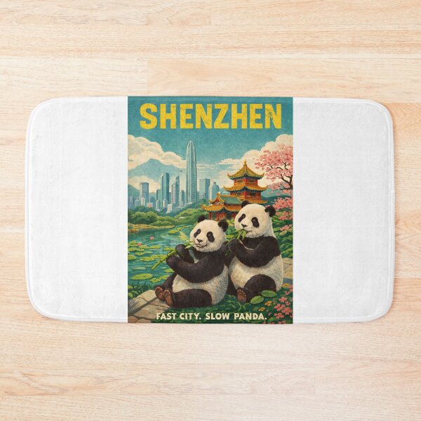 Item preview, Shenzhen Cherry Blossoms and Panda Garden Skyline in Guangdong designed and sold by Aryabek.