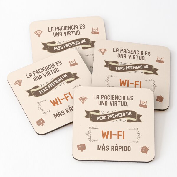 Item preview, Patience and Faster Wi-Fi - Funny Vintage Quote designed and sold by Très Joli Brothers.