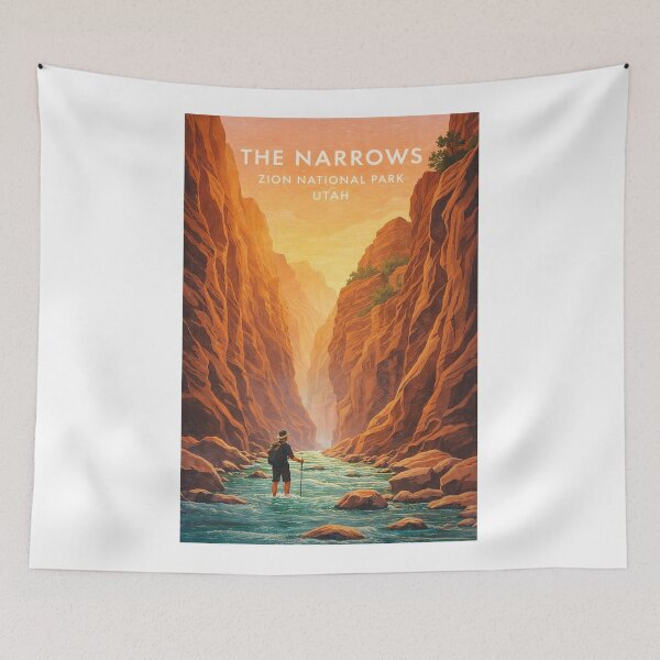 Item preview, The Narrows Zion Canyon River Trek in Southern Utah designed and sold by Aryabek.