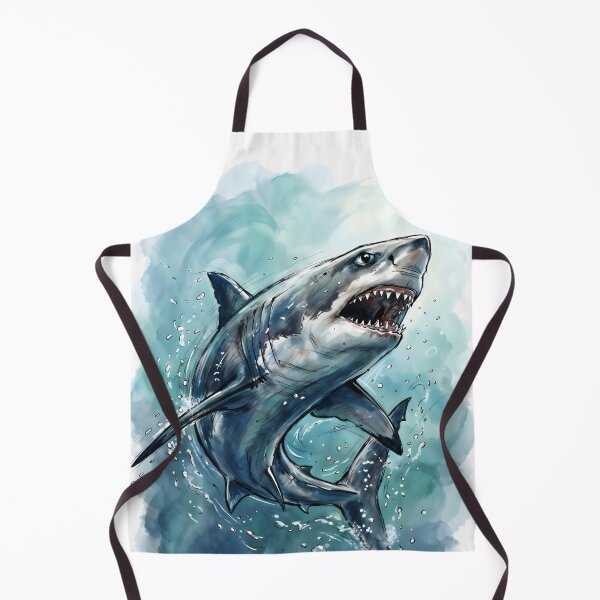 Item preview, Great White Shark Swimming Under Ocean Sunlight designed and sold by RubisLeaf.