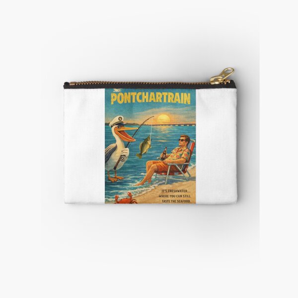 Item preview, Lake Pontchartrain Louisiana Pelican Fishing Gulf Coast Sunset designed and sold by Aryabek.