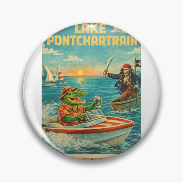 Item preview, Lake Pontchartrain Cajun Alligator and Pirate Bayou Adventure Louisiana designed and sold by Aryabek.